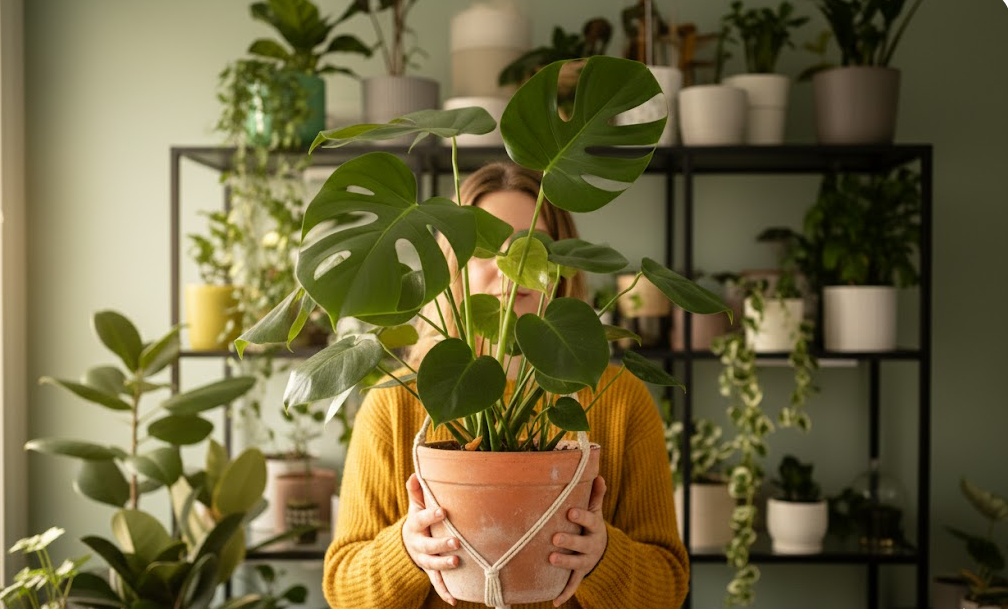 Цветок в горшке